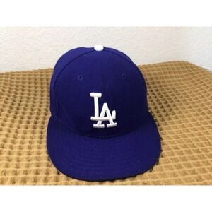 LA Dodgers Hat New Era 59FIFTY MLB Sz 7 Authentic Official On-Field Cap Fitted
